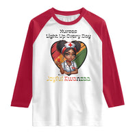 Nurses Light Up Everyday Raglan Shirt Joyful Kwanzaa Celebration Gift - Wonder Print Shop