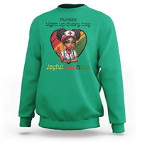 Nurses Light Up Everyday Sweatshirt Joyful Kwanzaa Celebration Gift - Wonder Print Shop