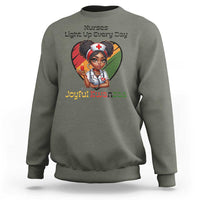 Nurses Light Up Everyday Sweatshirt Joyful Kwanzaa Celebration Gift - Wonder Print Shop