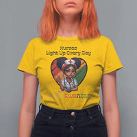 Nurses Light Up Everyday T Shirt For Women Joyful Kwanzaa Celebration Gift - Wonder Print Shop