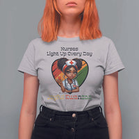 Nurses Light Up Everyday T Shirt For Women Joyful Kwanzaa Celebration Gift - Wonder Print Shop