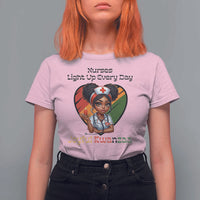 Nurses Light Up Everyday T Shirt For Women Joyful Kwanzaa Celebration Gift - Wonder Print Shop