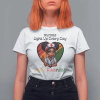 Nurses Light Up Everyday T Shirt For Women Joyful Kwanzaa Celebration Gift - Wonder Print Shop