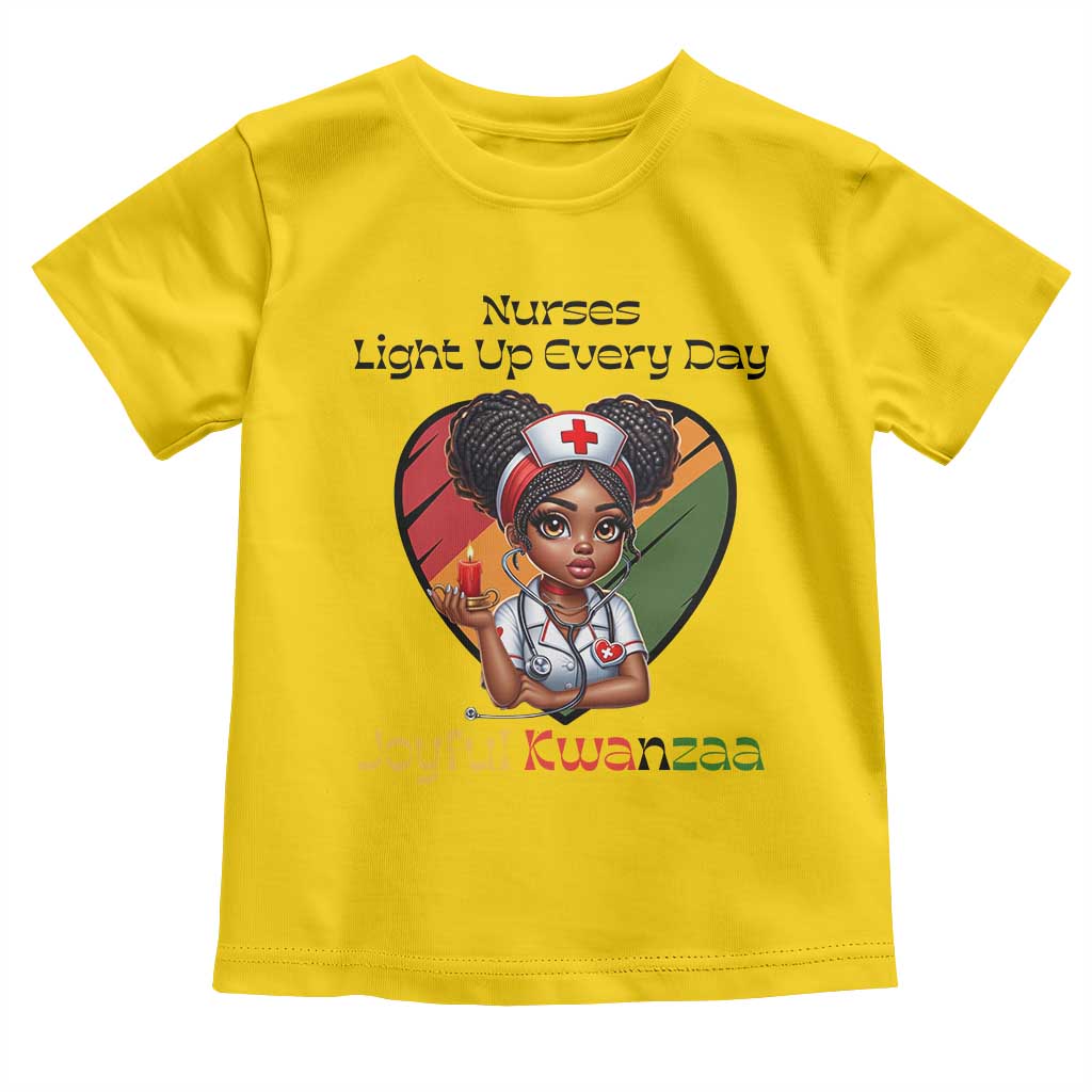 Nurses Light Up Everyday Toddler T Shirt Joyful Kwanzaa Celebration Gift - Wonder Print Shop