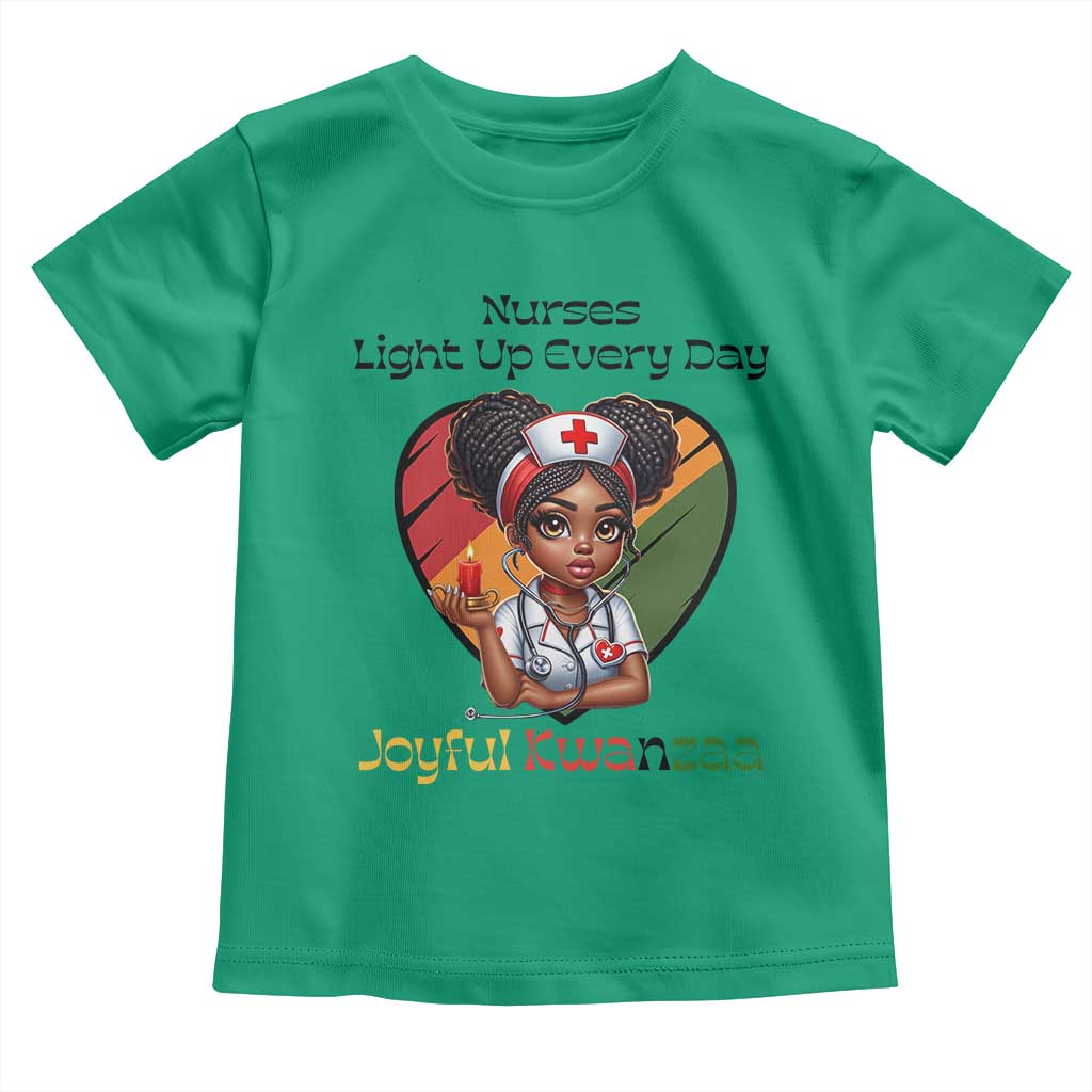 Nurses Light Up Everyday Toddler T Shirt Joyful Kwanzaa Celebration Gift - Wonder Print Shop