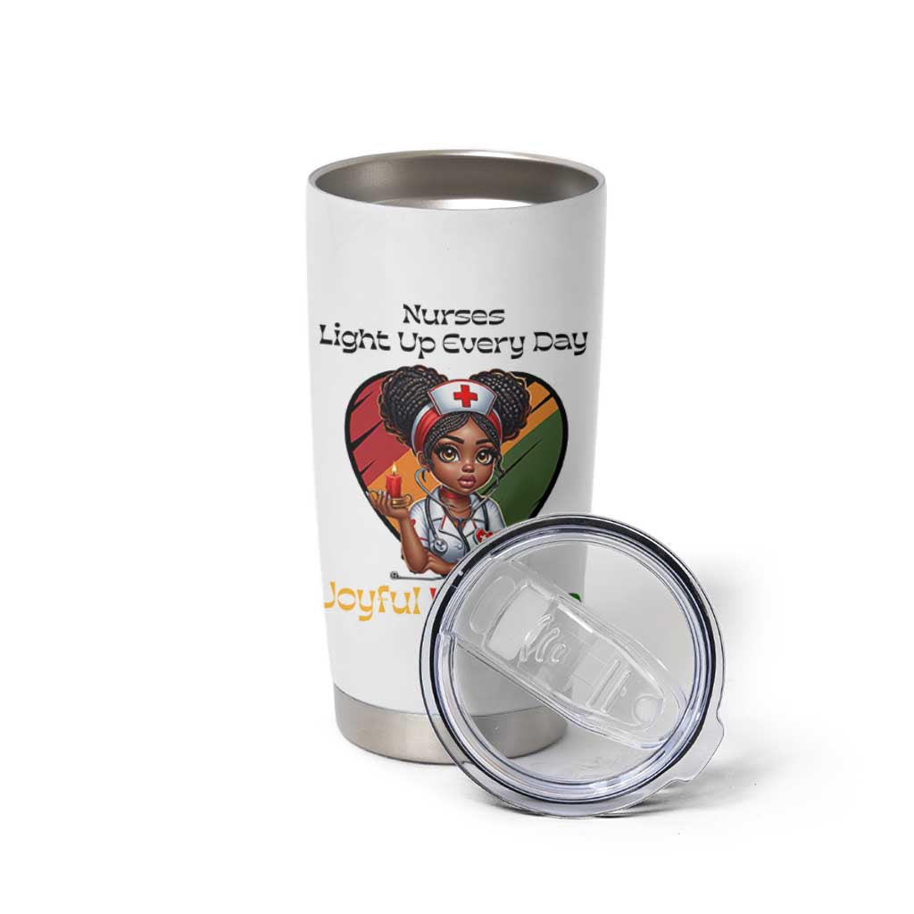 Nurses Light Up Everyday Tumbler Cup Joyful Kwanzaa Celebration Gift - Wonder Print Shop