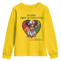 Nurses Light Up Everyday Youth Sweatshirt Joyful Kwanzaa Celebration Gift - Wonder Print Shop