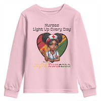 Nurses Light Up Everyday Youth Sweatshirt Joyful Kwanzaa Celebration Gift - Wonder Print Shop