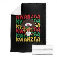 Kwanzaa Nurse Pride Throw Blanket African Heritage Holiday Gift - Wonder Print Shop