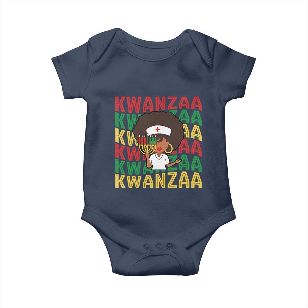 Kwanzaa Nurse Pride Baby Onesie African Heritage Holiday Gift - Wonder Print Shop