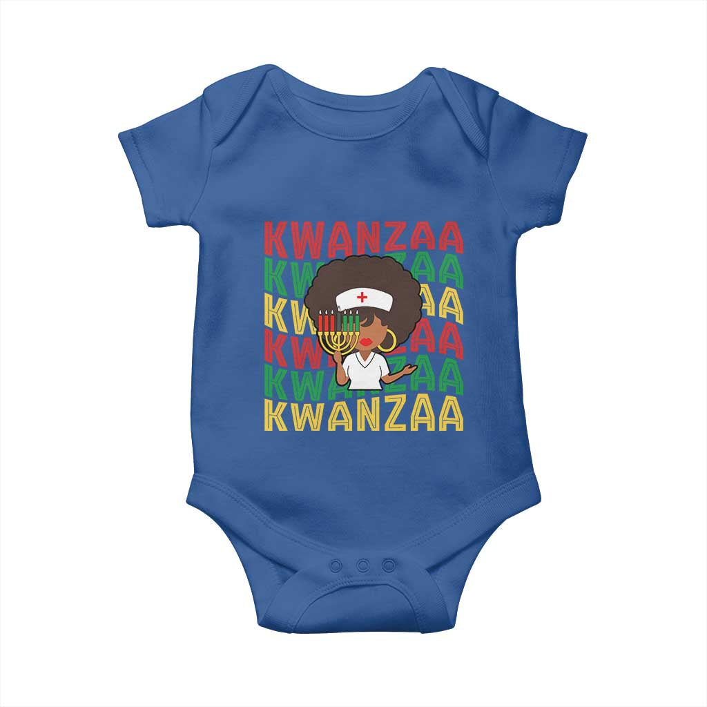 Kwanzaa Nurse Pride Baby Onesie African Heritage Holiday Gift - Wonder Print Shop