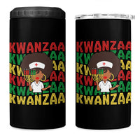 Kwanzaa Nurse Pride 4 in 1 Can Cooler Tumbler African Heritage Holiday Gift - Wonder Print Shop