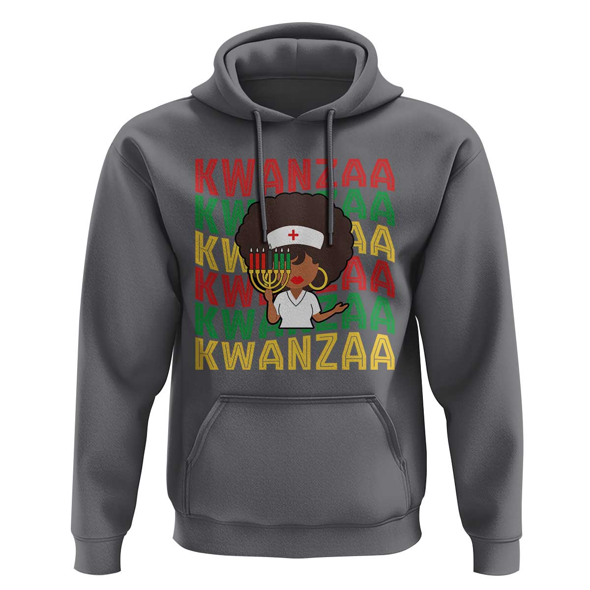 Kwanzaa Nurse Pride Hoodie African Heritage Holiday Gift - Wonder Print Shop