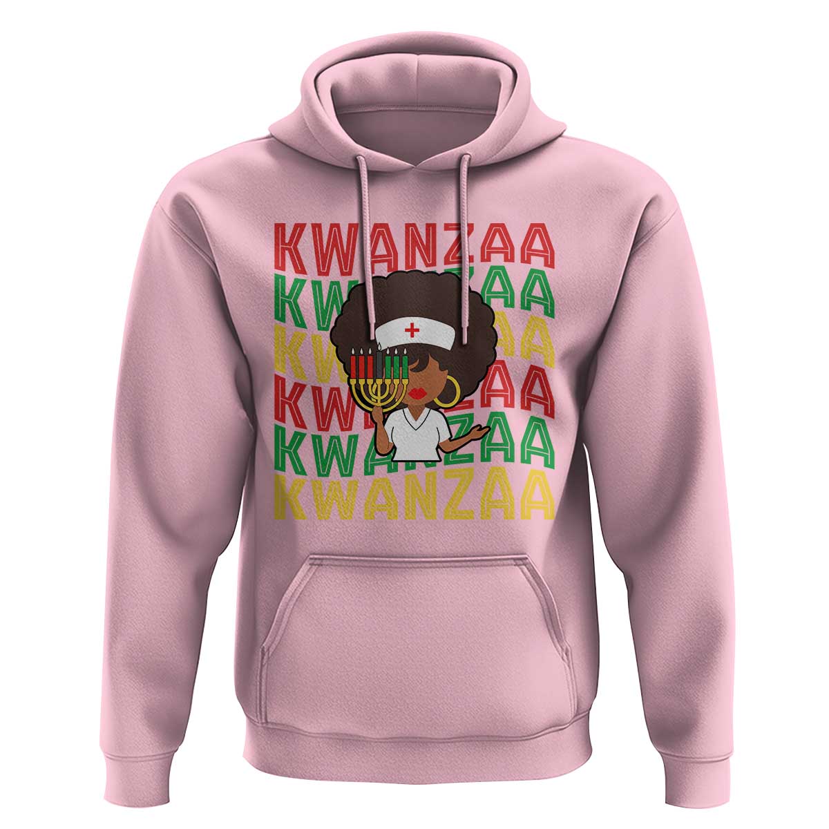 Kwanzaa Nurse Pride Hoodie African Heritage Holiday Gift - Wonder Print Shop