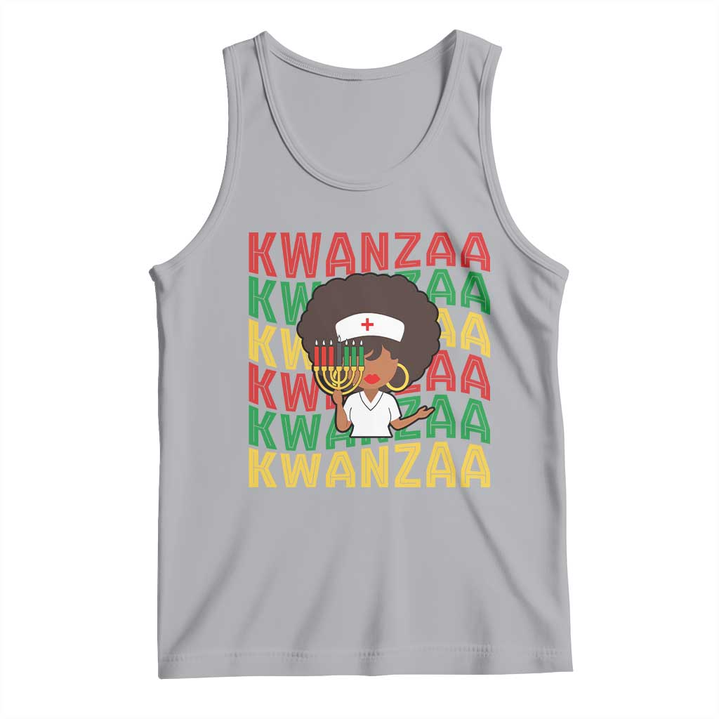 Kwanzaa Nurse Pride Tank Top African Heritage Holiday Gift - Wonder Print Shop