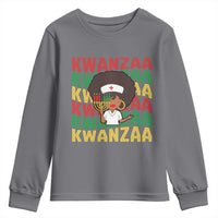 Kwanzaa Nurse Pride Youth Sweatshirt African Heritage Holiday Gift - Wonder Print Shop