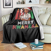 Merry Kwanzaa Throw Blanket Nurse African American Holiday Celebration Gift - Wonder Print Shop