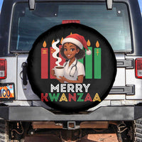 Merry Kwanzaa Spare Tire Cover Nurse African American Holiday Celebration Gift - Wonder Print Shop