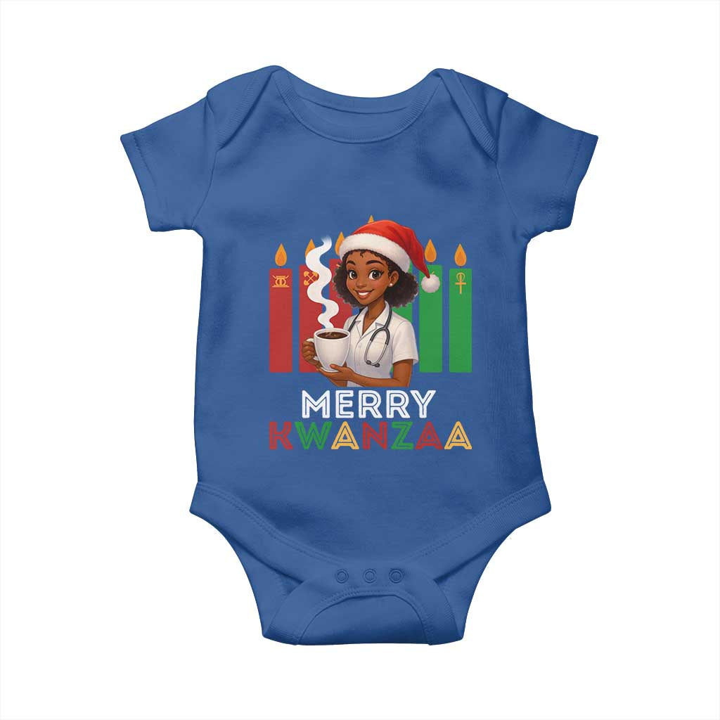 Merry Kwanzaa Baby Onesie Nurse African American Holiday Celebration Gift - Wonder Print Shop