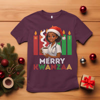 Merry Kwanzaa T Shirt Nurse African American Holiday Celebration Gift - Wonder Print Shop