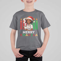 Merry Kwanzaa T Shirt For Kid Nurse African American Holiday Celebration Gift - Wonder Print Shop