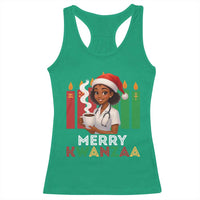 Merry Kwanzaa Racerback Tank Top Nurse African American Holiday Celebration Gift - Wonder Print Shop