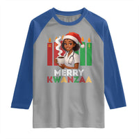 Merry Kwanzaa Raglan Shirt Nurse African American Holiday Celebration Gift - Wonder Print Shop
