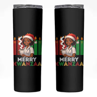 Merry Kwanzaa Skinny Tumbler Nurse African American Holiday Celebration Gift - Wonder Print Shop