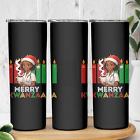Merry Kwanzaa Skinny Tumbler Nurse African American Holiday Celebration Gift - Wonder Print Shop