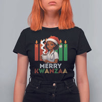 Merry Kwanzaa T Shirt For Women Nurse African American Holiday Celebration Gift - Wonder Print Shop