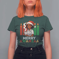 Merry Kwanzaa T Shirt For Women Nurse African American Holiday Celebration Gift - Wonder Print Shop