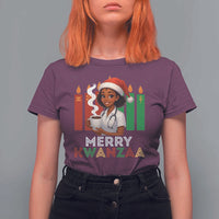 Merry Kwanzaa T Shirt For Women Nurse African American Holiday Celebration Gift - Wonder Print Shop