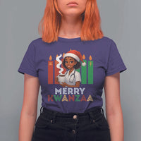 Merry Kwanzaa T Shirt For Women Nurse African American Holiday Celebration Gift - Wonder Print Shop