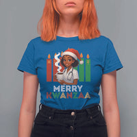 Merry Kwanzaa T Shirt For Women Nurse African American Holiday Celebration Gift - Wonder Print Shop