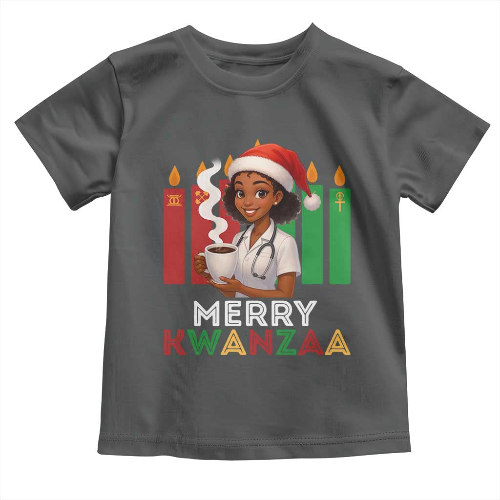 Merry Kwanzaa Toddler T Shirt Nurse African American Holiday Celebration Gift - Wonder Print Shop