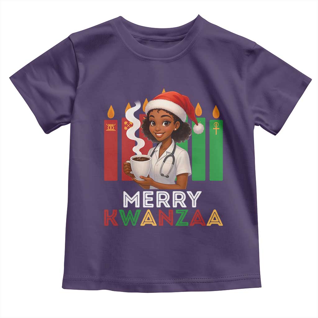 Merry Kwanzaa Toddler T Shirt Nurse African American Holiday Celebration Gift - Wonder Print Shop