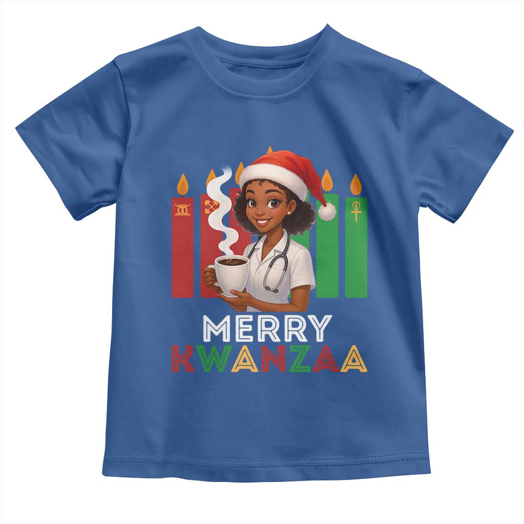 Merry Kwanzaa Toddler T Shirt Nurse African American Holiday Celebration Gift - Wonder Print Shop