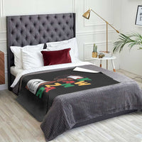 African American Nurse Throw Blanket Joyful Kwanzaa Celebration Gift - Wonder Print Shop