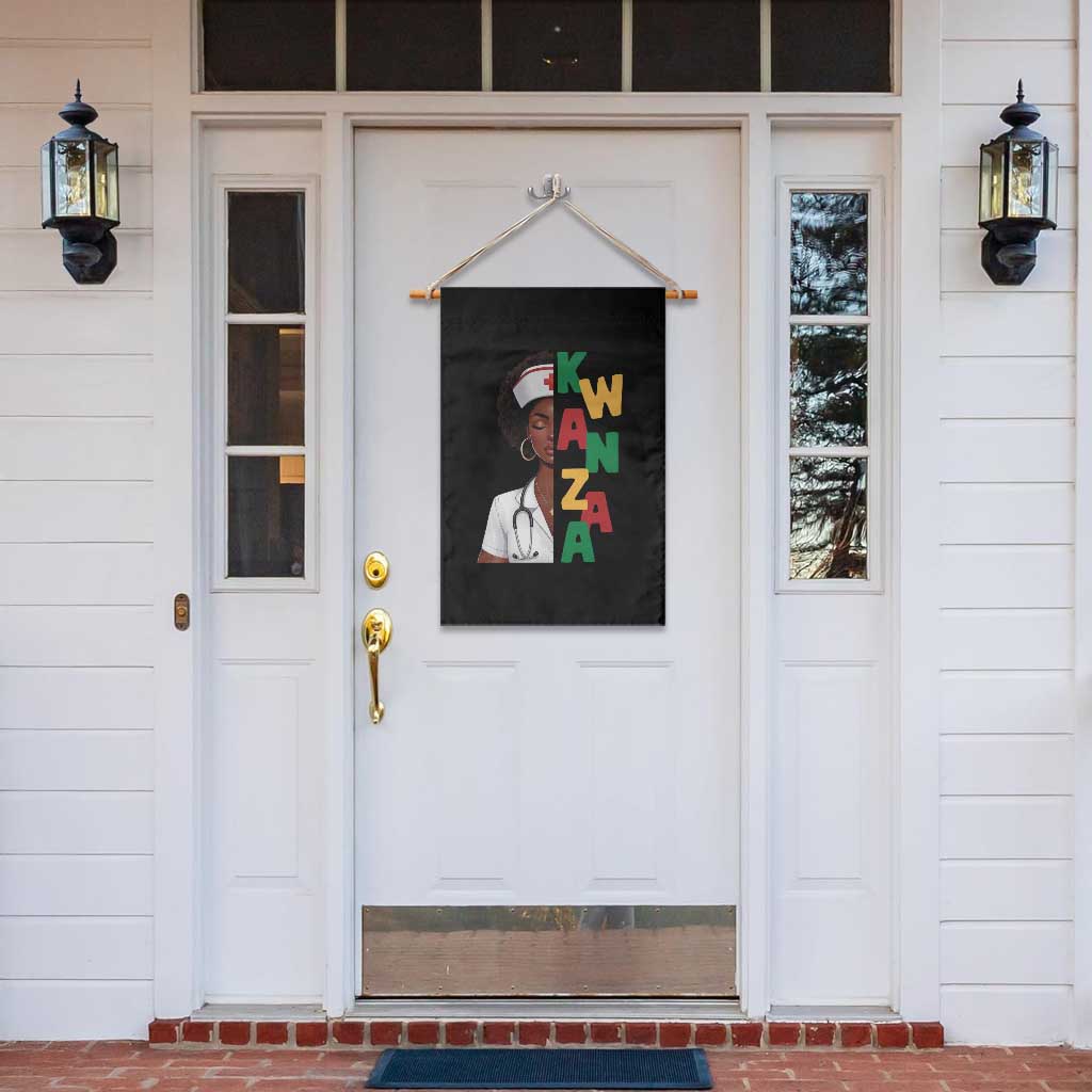 African American Nurse Garden Flag Joyful Kwanzaa Celebration Gift - Wonder Print Shop