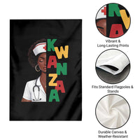 African American Nurse Garden Flag Joyful Kwanzaa Celebration Gift - Wonder Print Shop