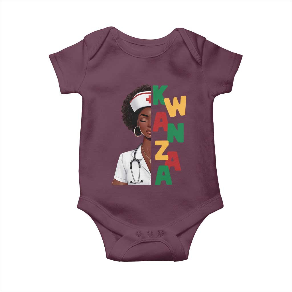 African American Nurse Baby Onesie Joyful Kwanzaa Celebration Gift - Wonder Print Shop