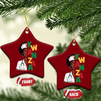 African American Nurse Ceramic Ornament Joyful Kwanzaa Celebration Gift - Wonder Print Shop