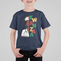 African American Nurse T Shirt For Kid Joyful Kwanzaa Celebration Gift - Wonder Print Shop