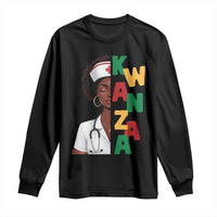 African American Nurse Long Sleeve Shirt Joyful Kwanzaa Celebration Gift - Wonder Print Shop