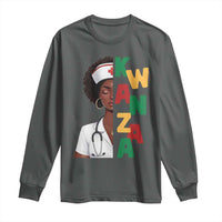 African American Nurse Long Sleeve Shirt Joyful Kwanzaa Celebration Gift - Wonder Print Shop