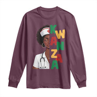 African American Nurse Long Sleeve Shirt Joyful Kwanzaa Celebration Gift - Wonder Print Shop
