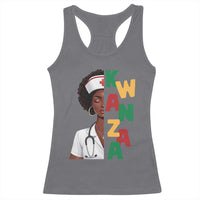 African American Nurse Racerback Tank Top Joyful Kwanzaa Celebration Gift - Wonder Print Shop