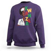 African American Nurse Sweatshirt Joyful Kwanzaa Celebration Gift - Wonder Print Shop