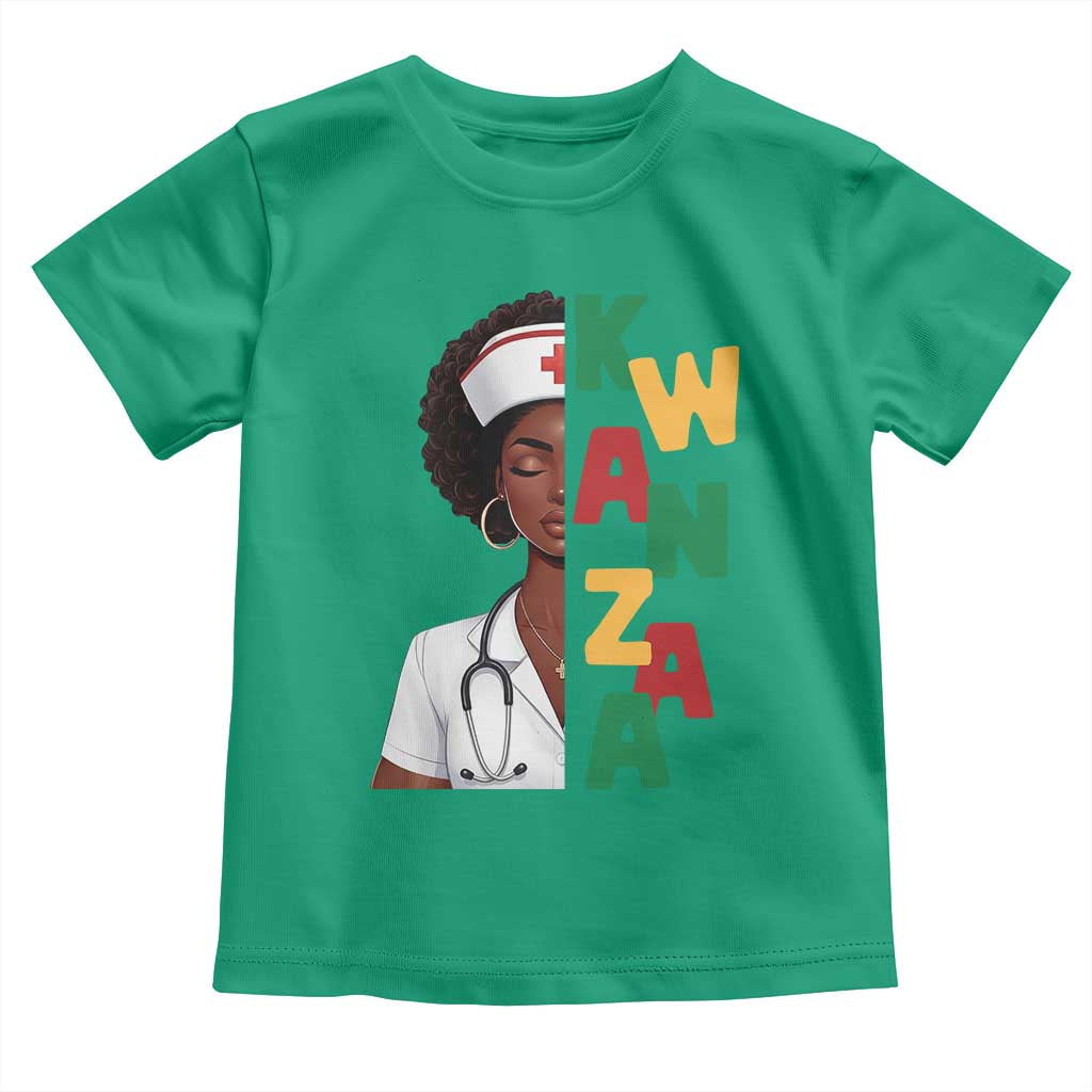 African American Nurse Toddler T Shirt Joyful Kwanzaa Celebration Gift - Wonder Print Shop