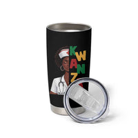 African American Nurse Tumbler Cup Joyful Kwanzaa Celebration Gift - Wonder Print Shop